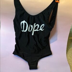 DOPE Black One Piece Swimsuit